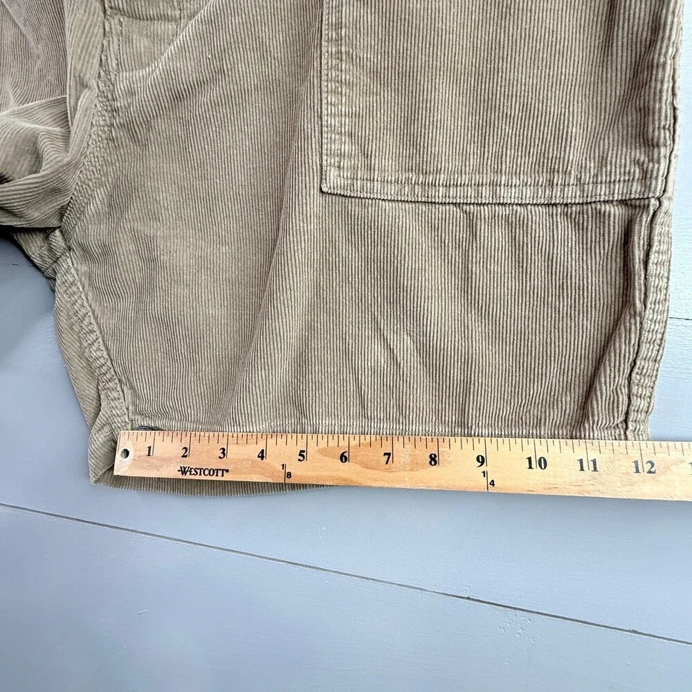 Birdwell Beach Britches Shorts Mens 41 Beige Corduroy USA Surf Button Fly